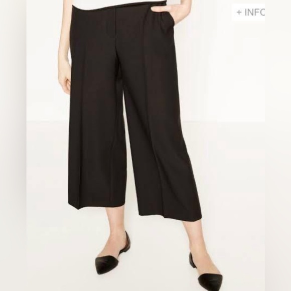 Zara Wide Leg Pants - black 
High waist 
Size XS - Picture 2 of 5